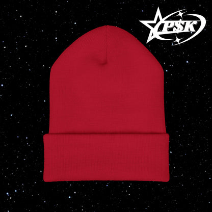 classic beanie (white text) (d2)