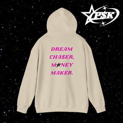 classic hoodie (pink text) (d2)