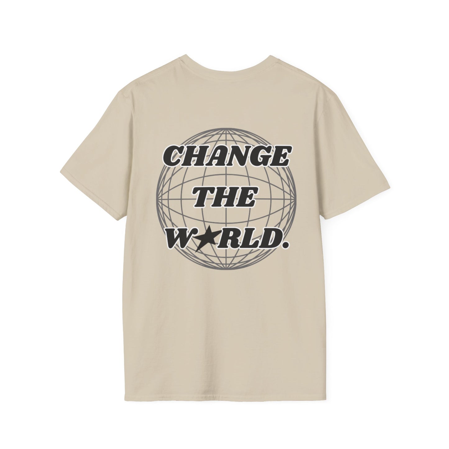 change the world tee- sand (d1)