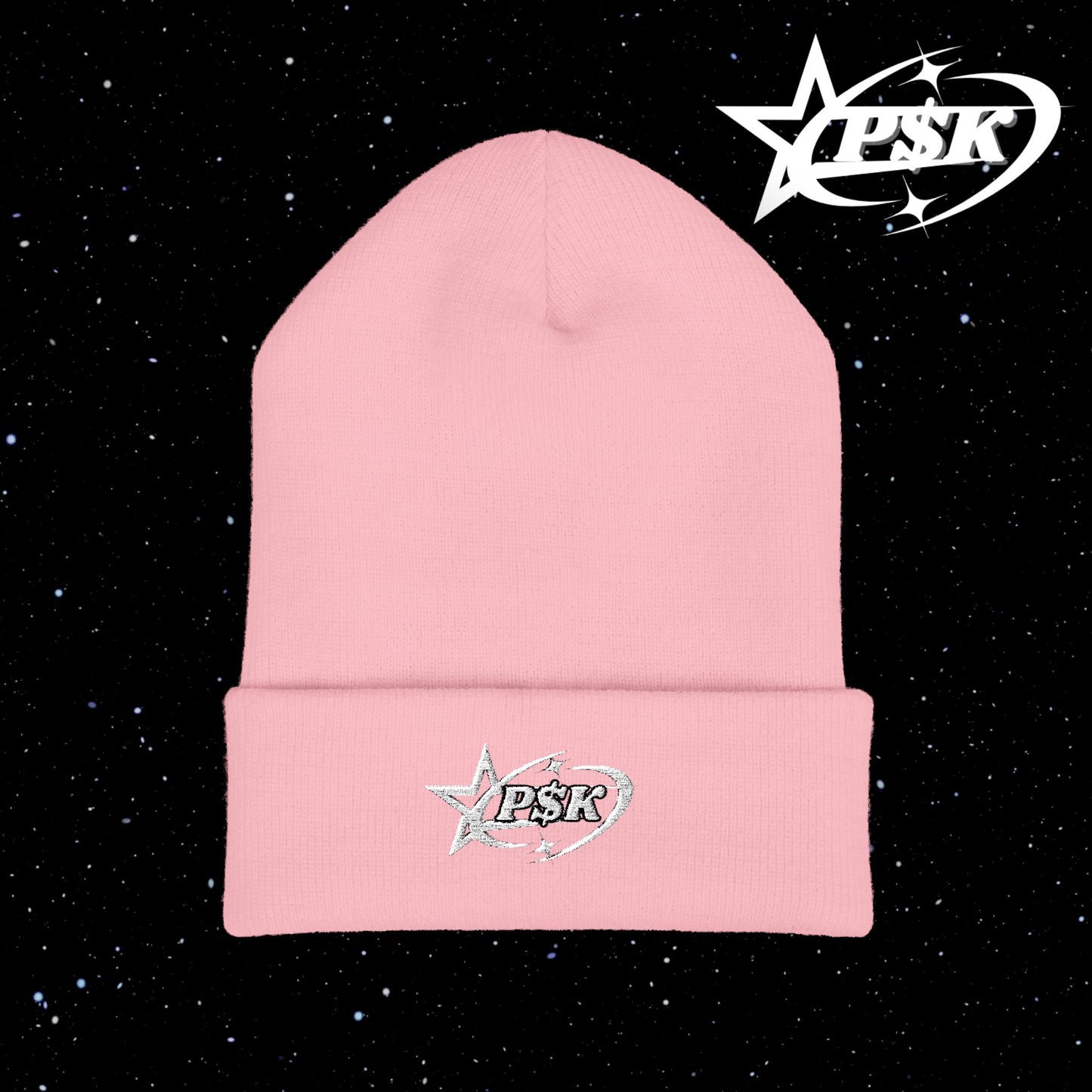 classic beanie (white text) (d2)