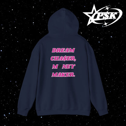 classic hoodie (pink text) (d2)