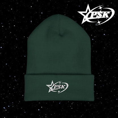 classic beanie (white text) (d2)