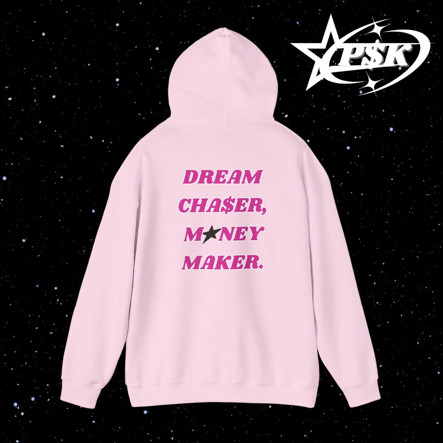 classic hoodie (pink text) (d2)